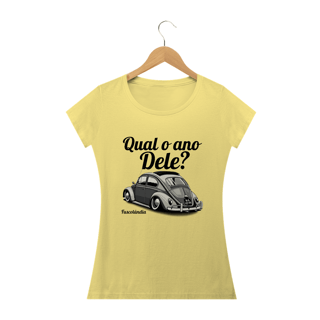 Nome do produto Camiseta Feminina Baby Long Estonada - Qual o Ano Dele? -