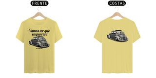 Nome do produto Camiseta Estonada - Vamos Ter Que Empurrar - Estampa Frente E Costas