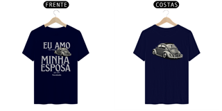 Nome do produto Camiseta Quality Masculina - Eu Amo Meu Fusca - Estampa Frente E costas