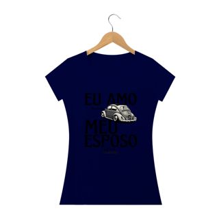 Nome do produto Camiseta Baby Long Quality Feminina - Eu Amo Meu Fusca