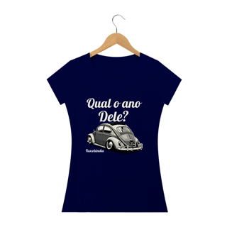 Nome do produto Camiseta Feminina Baby Long Quality - Qual o Ano Dele? -