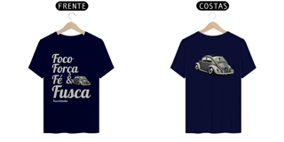 Nome do produto Camiseta Quality Masculina - Foco Força & Fé -