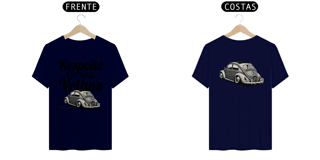 Nome do produto Camiseta Quality Masculina - Respeite Os Mais Velhos - Estampa Frente e Costas