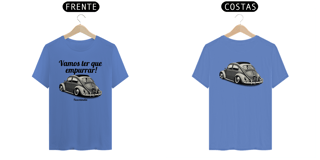 Nome do produto Camiseta Estonada - Vamos Ter Que Empurrar - Estampa Frente E Costas