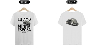 Nome do produto Camiseta Quality Masculina - Eu Amo Meu Fusca - Estampa Frente e Costas