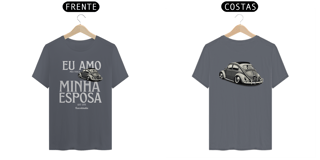 Nome do produto Camiseta Quality Masculina - Eu Amo Meu Fusca - Estampa Frente E costas