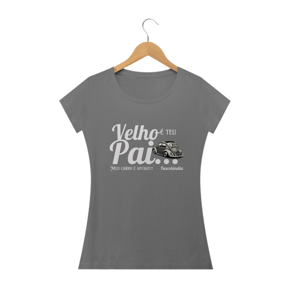 Camiseta Feminina Baby Long Estonada -  Meu Carro é Antigo