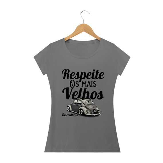 Camiseta Feminina Baby Long Estonada - Respeite Os Mais Velhos -