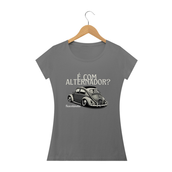 Camiseta Feminina Baby Long Estonada - É Com Alternador -
