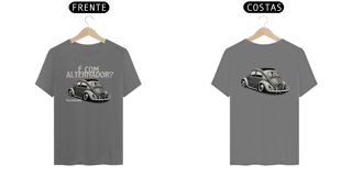 Nome do produto Camiseta Estonada - É Com Alternador? - Estampa Frente E Costas