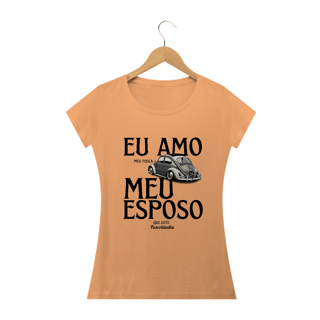 Nome do produto Camiseta Baby Long Estonada - Eu Amo Meu Fusca