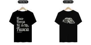 Camiseta Quality Masculina - Foco Força & Fé -