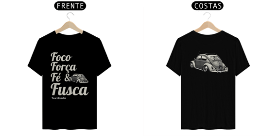 Camiseta Quality Masculina - Foco Força & Fé -