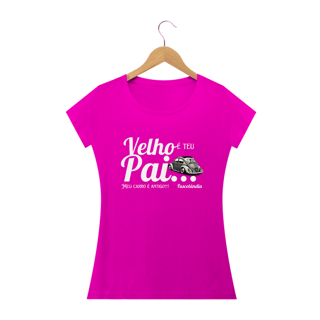 Nome do produto Camiseta Feminina Baby Long Quality - Meu Carro é Antigo -