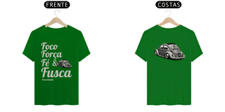 Nome do produto Camiseta Quality Masculina - Foco Força & Fé -