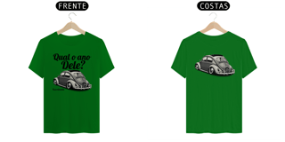 Nome do produto Camiseta Quality Masculina - Qual O Ano Dele? - Estampa Frente E Costas