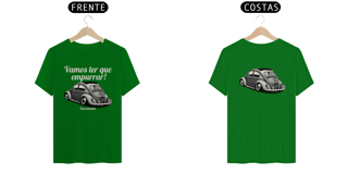 Nome do produto Camiseta Quality Masculina - Vamos Ter Que Empurrar! - Estampa Frente E Costas