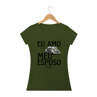 Nome do produto Camiseta Baby Long Quality Feminina - Eu Amo Meu Fusca
