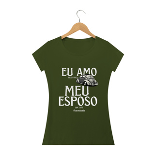 Nome do produto Camiseta Feminina Baby Long Quality - Eu Amo Meu Fusca -