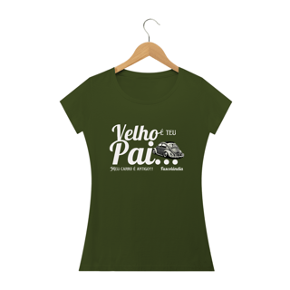 Nome do produto Camiseta Feminina Baby Long Quality - Meu Carro é Antigo -