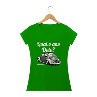 Nome do produto Camiseta Feminina Baby Long Quality - Qual o Ano Dele? -