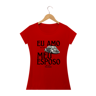 Nome do produto Camiseta Baby Long Quality Feminina - Eu Amo Meu Fusca