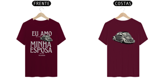 Nome do produto Camiseta Quality Masculina - Eu Amo Meu Fusca - Estampa Frente E costas