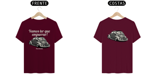 Nome do produto Camiseta Quality Masculina - Vamos Ter Que Empurrar! - Estampa Frente E Costas