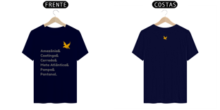 Nome do produtoCamiseta - Biomas do Brasil