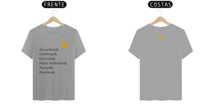 Nome do produtoCamiseta - Biomas do Brasil