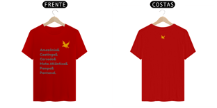 Nome do produtoCamiseta - Biomas do Brasil