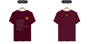 Nome do produtoCamiseta - Biomas do Brasil