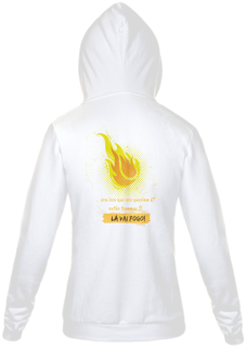 Nome do produto MOLETOM COM ZIPER UNISSEX ELEGANCE LÁ VAI FOGO