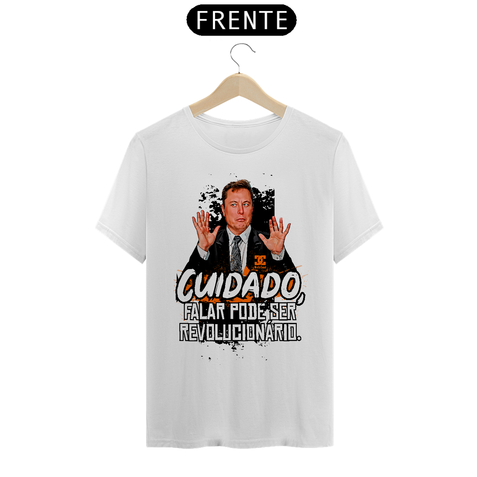 Camisa - Cuidado falar pode ser Revolucionário- Elon Musk