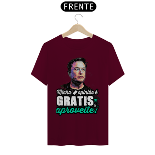 Nome do produto Camisa - Minha Opinião é Grátis Aproveite - Elon Musk