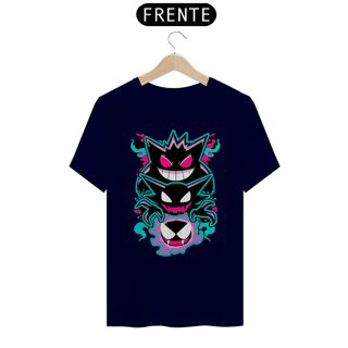 Nome do produtoGastly, Haunter e Gengar - Pokemon | Camiseta Unissex