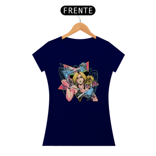 Nome do produtoJolyne e Stone Free - Jojo's Bizarre Adventure | Camiseta Feminina