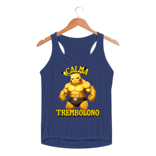 Nome do produtoPikachu Calma Trembolono - Pokemon | Regata Sport UV Feminina