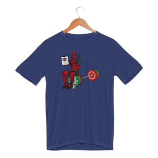 Nome do produtoDeadpool Treino de Perna v2 | Camiseta Sport UV