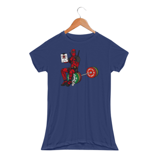Nome do produtoDeadpool Treino de Perna v2 | Camiseta Feminina Sport UV