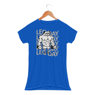 Nome do produtoDog Leg Day | Camiseta Feminina Sport UV