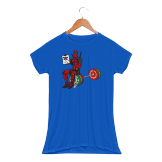 Nome do produtoDeadpool Treino de Perna v2 | Camiseta Feminina Sport UV