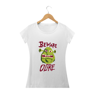 Nome do produtoCuidado Ogro | Shrek - Camiseta Feminina