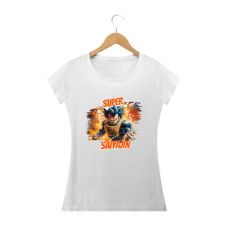Nome do produtoSuper Saiyajin Vegeta | Dragon Ball - Camiseta Feminina