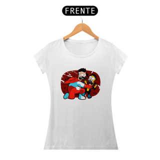 Nome do produtoOmni-Man & Invencível em Os Simpson | Camiseta Feminina