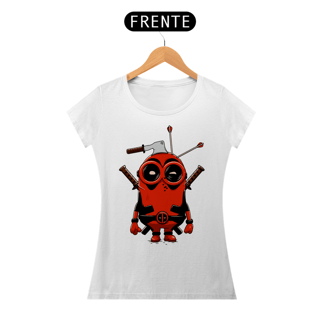 Nome do produtoMinions em Deadpool | Camiseta Feminina