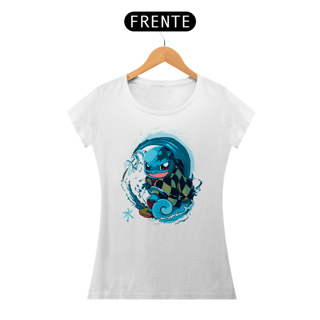 Nome do produtoSquirtle em Demon Slayer | Camiseta Feminina
