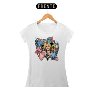 Nome do produtoJolyne e Stone Free - Jojo's Bizarre Adventure | Camiseta Feminina