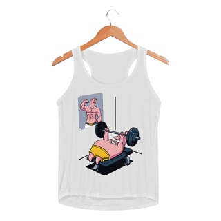Nome do produtoPatrick Treino v1 - Bob Esponja | Regata Sport UV Feminina