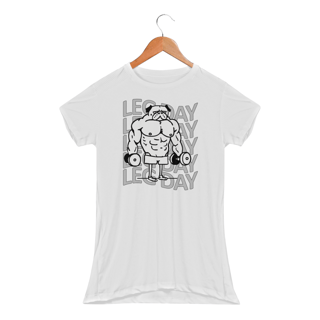 Nome do produtoDog Leg Day | Camiseta Feminina Sport UV